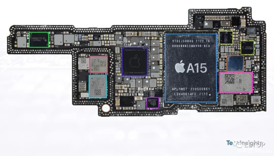 iPhone 13 Pro 主要芯片List：高通、铠侠、恩智浦、ST、USI、Qorvo 和